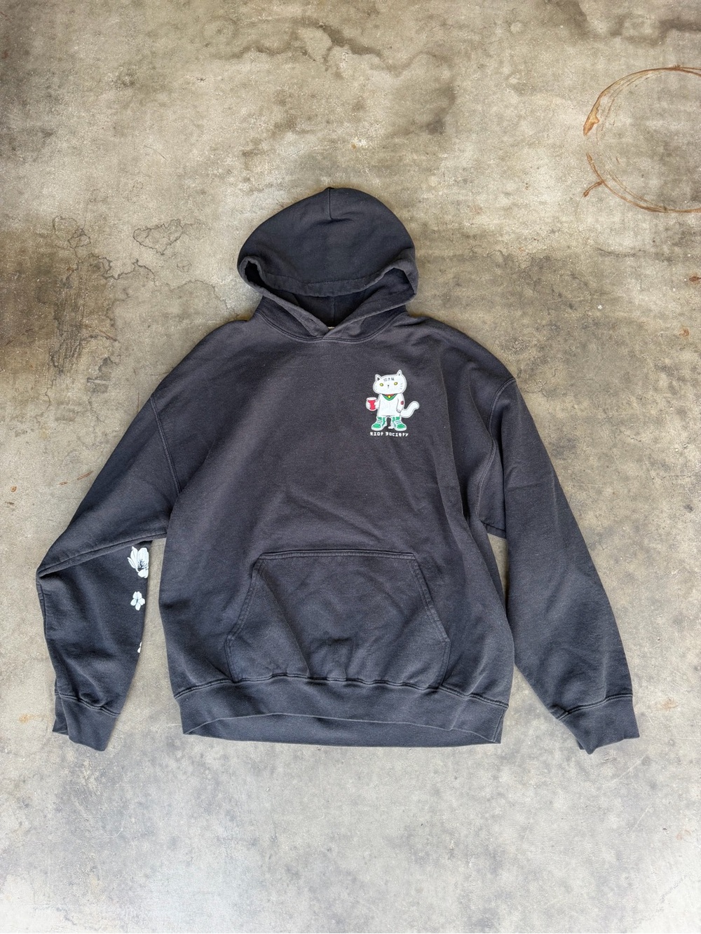 Riot Society Suge Japanese Cat & Solo hoodie 🇯🇵
